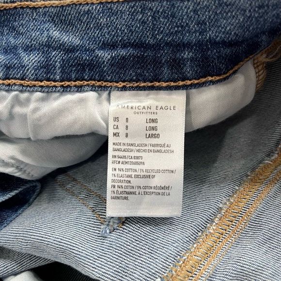 American Eagle AE Stretch '90s Straight Jean size 8 Long - Picture 7 of 7